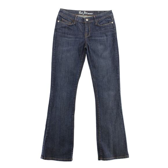 Guess Women's Y2K Style Bootcut Flared Jeans Dark Washed 2000s Sz 30 - Picture 1 of 10